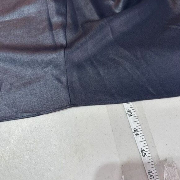 NWT DKNY Women Sleeveless Crew Neck Handkerchief Hem Shift MIDI Dress Blue Small - Picture 11 of 11